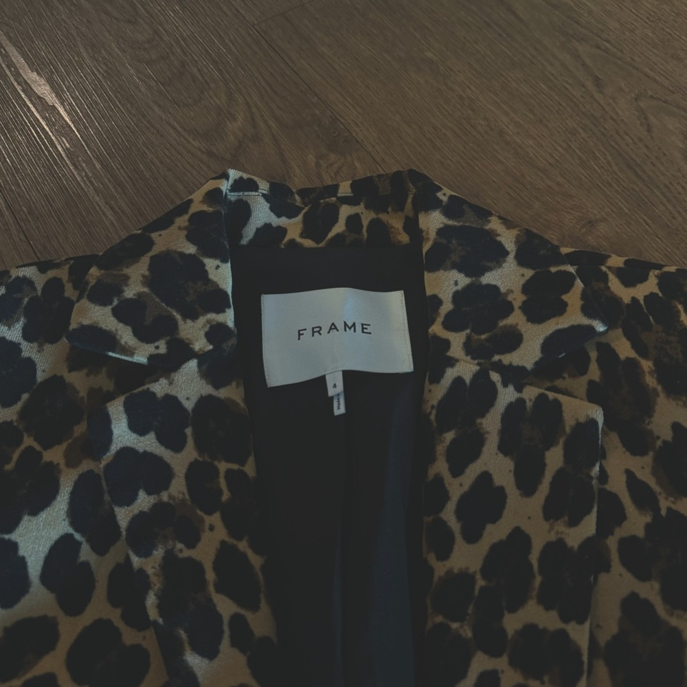 FRAME Classic Cheetah Blazer - Picture 4 of 4